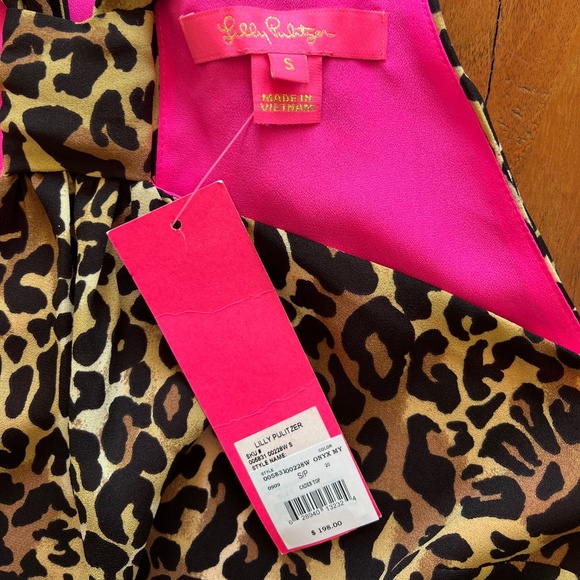 Lilly Pulitzer Caden High Neck Tank in My Favourite Leopard - Picture 3 of 4